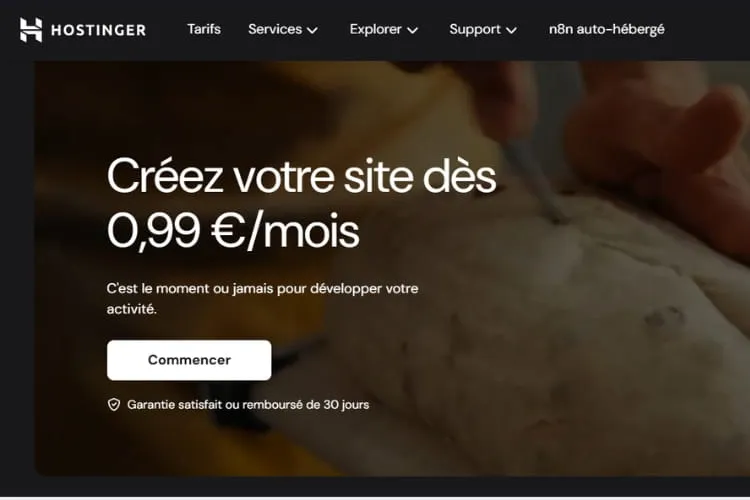 Avis hébergement Hostinger 2026